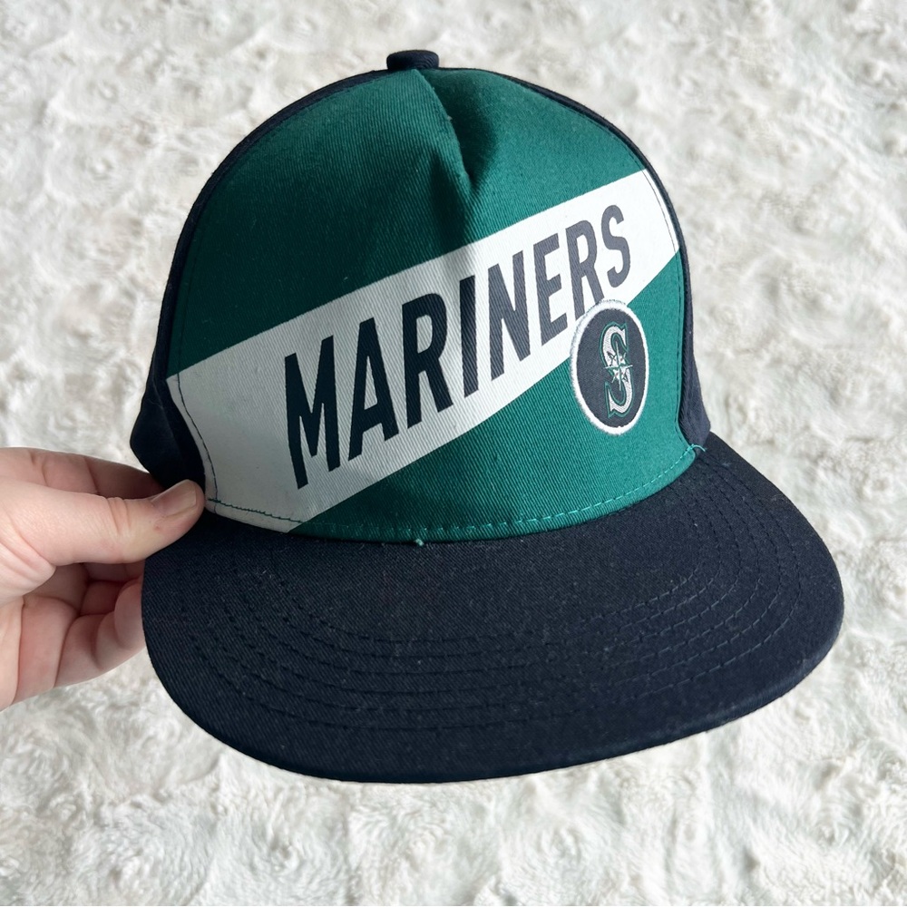 Seattle Mariners Hat Adult OS Green Spell Out Logo SGA Snapback MLB Baseball